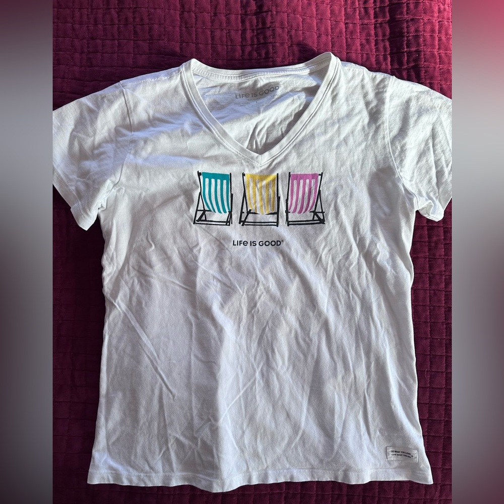 Life Is Good Classic White Tee